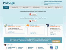 Tablet Screenshot of pedalign.com